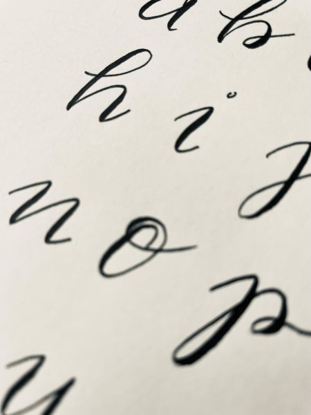 Brushlettering Kleinbuchstaben